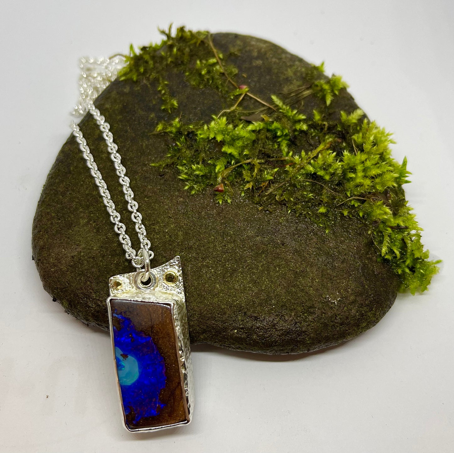 Blue pool pendant