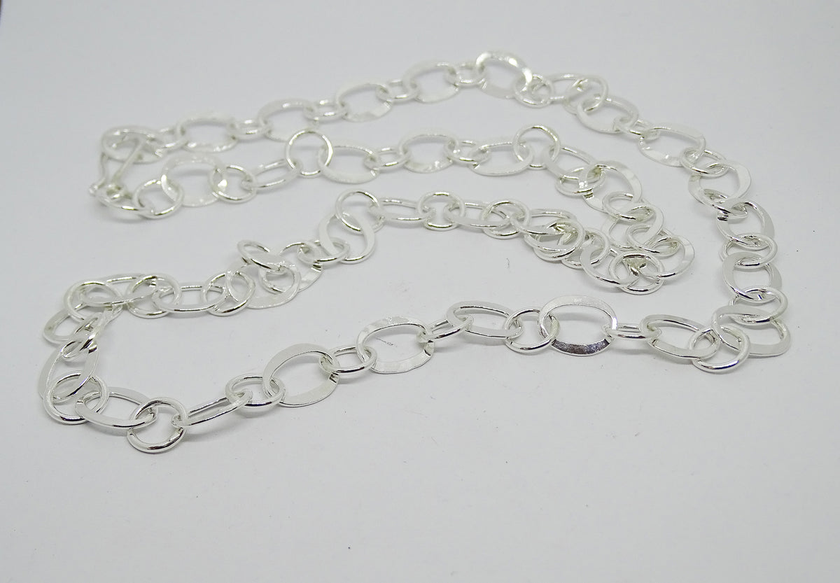 Chain. Hammered open link.