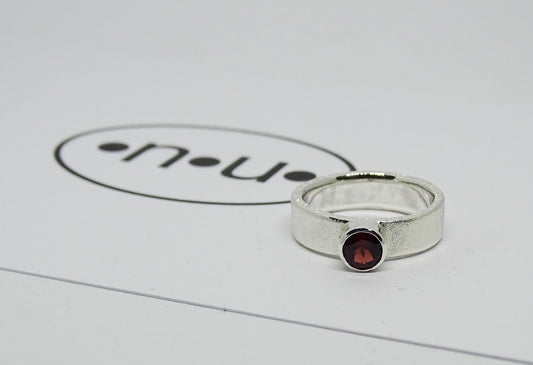 Garnet ring.