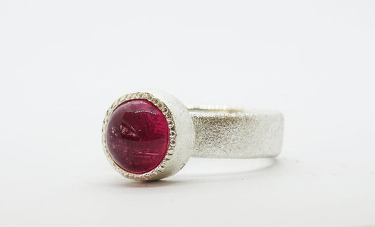 Pink Turmaline ring.