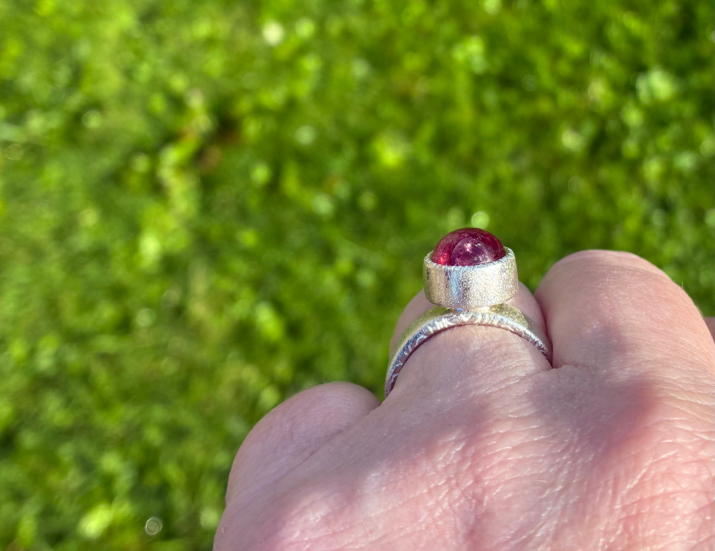 Pink Turmaline ring.