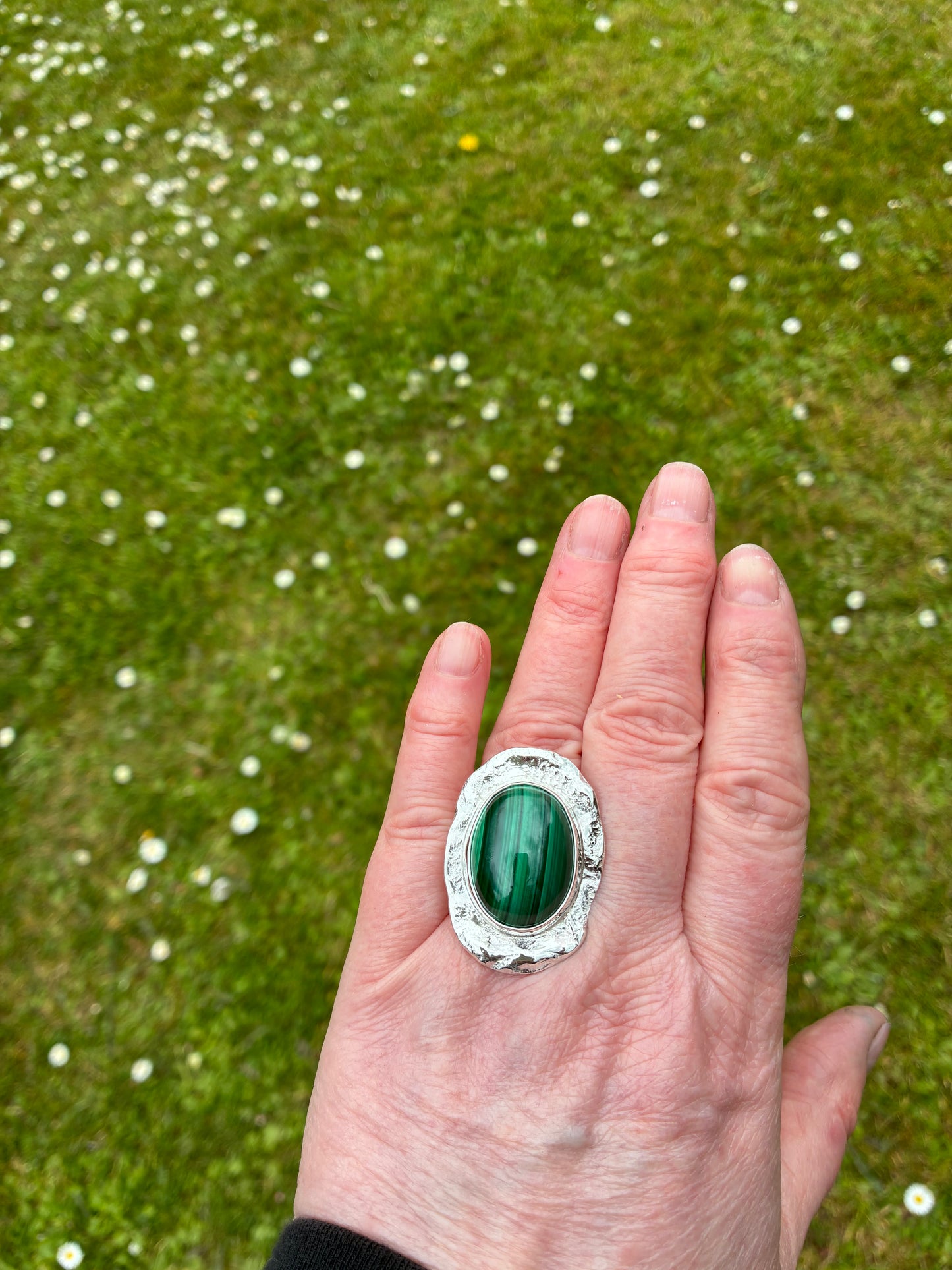 Ring. Malachite 1.
