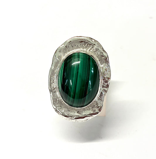 Ring. Malachite 1.