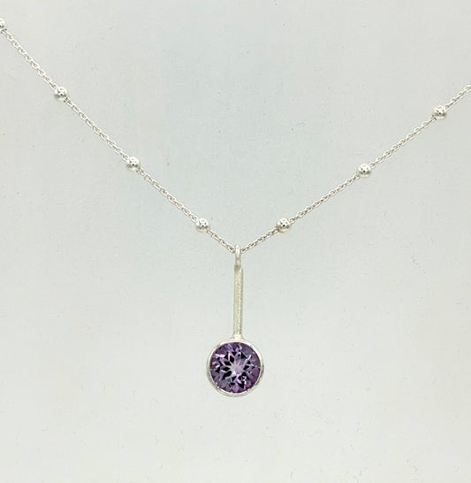 Pendant. Lilac Amethyst.