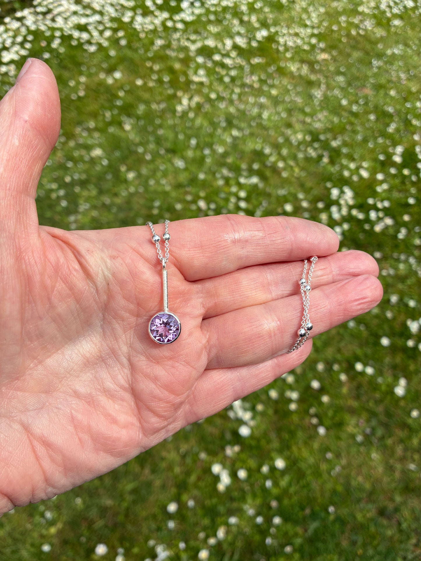 Pendant. Lilac Amethyst.