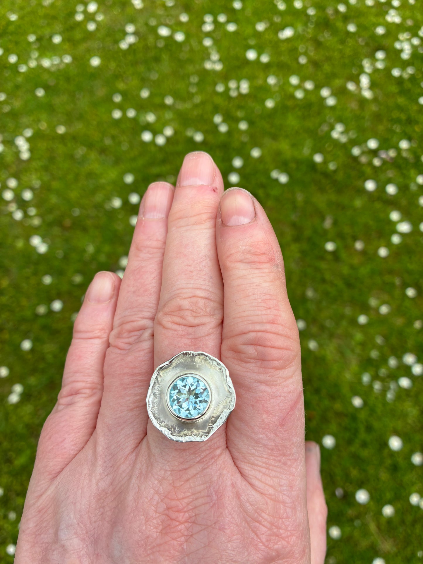 Ring. Sky Topaz.