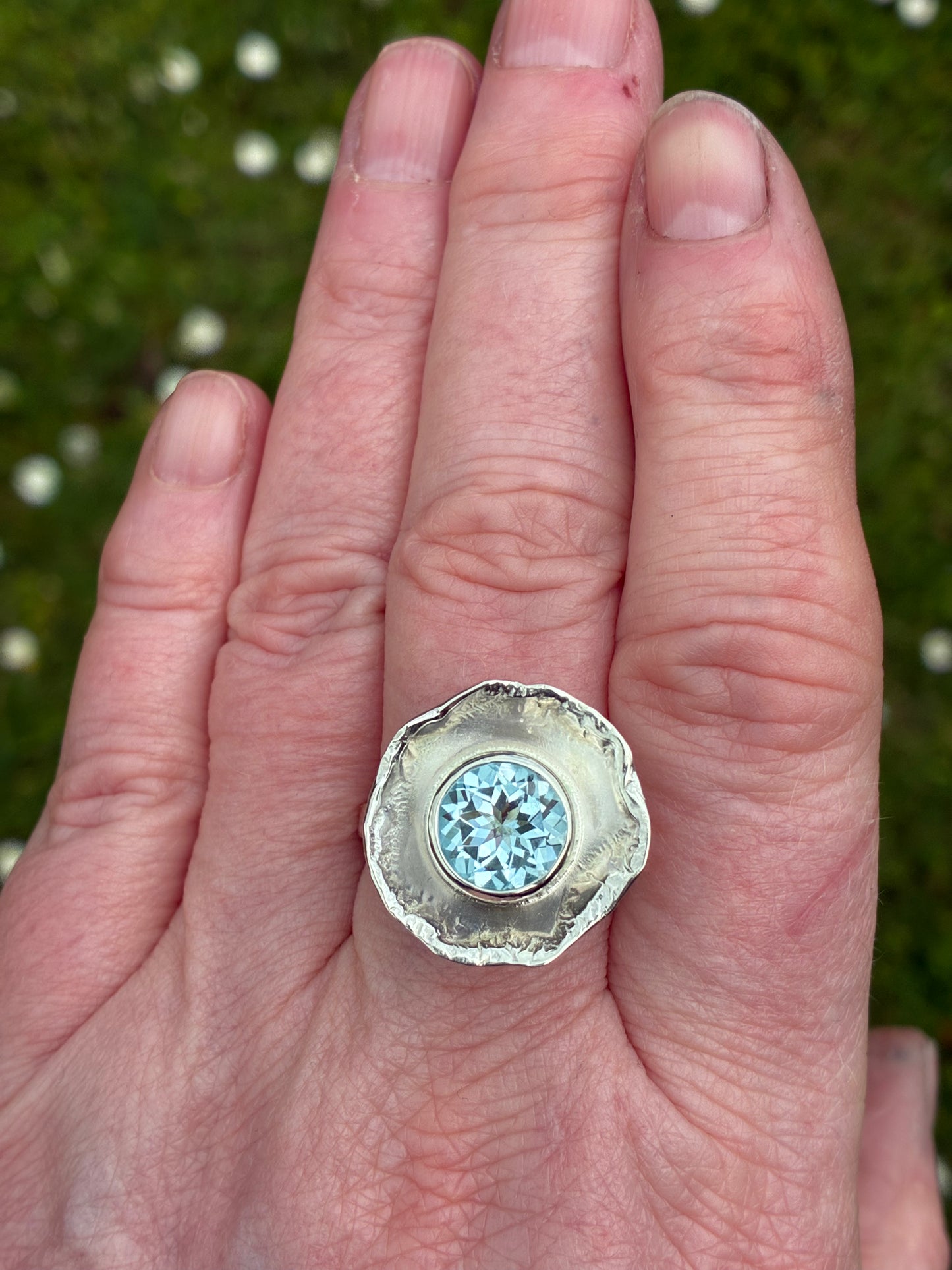 Ring. Sky Topaz.