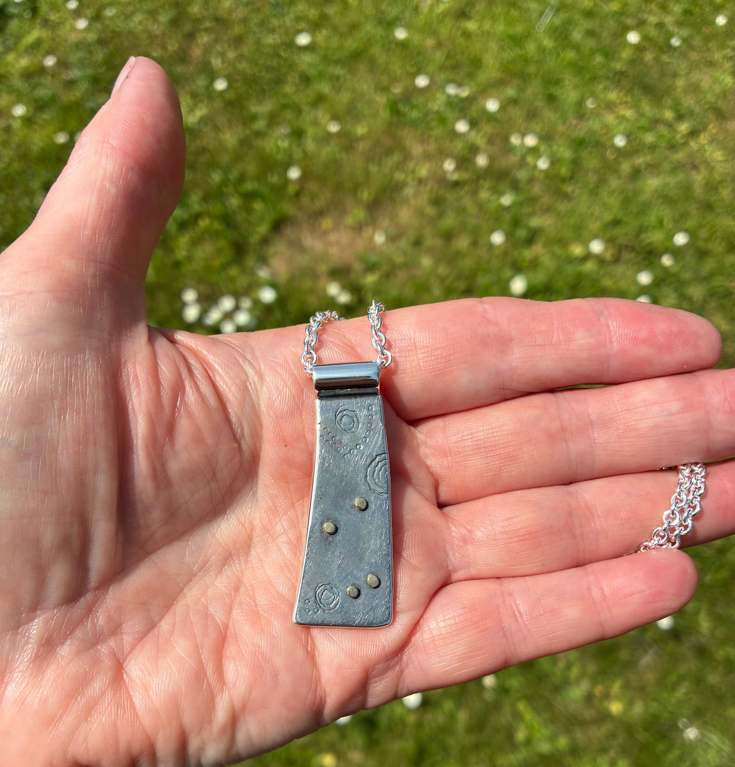 Pendant. Oxidised silver 1.