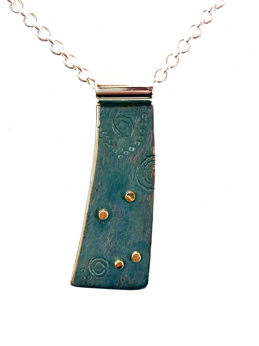 Pendant. Oxidised silver 1.