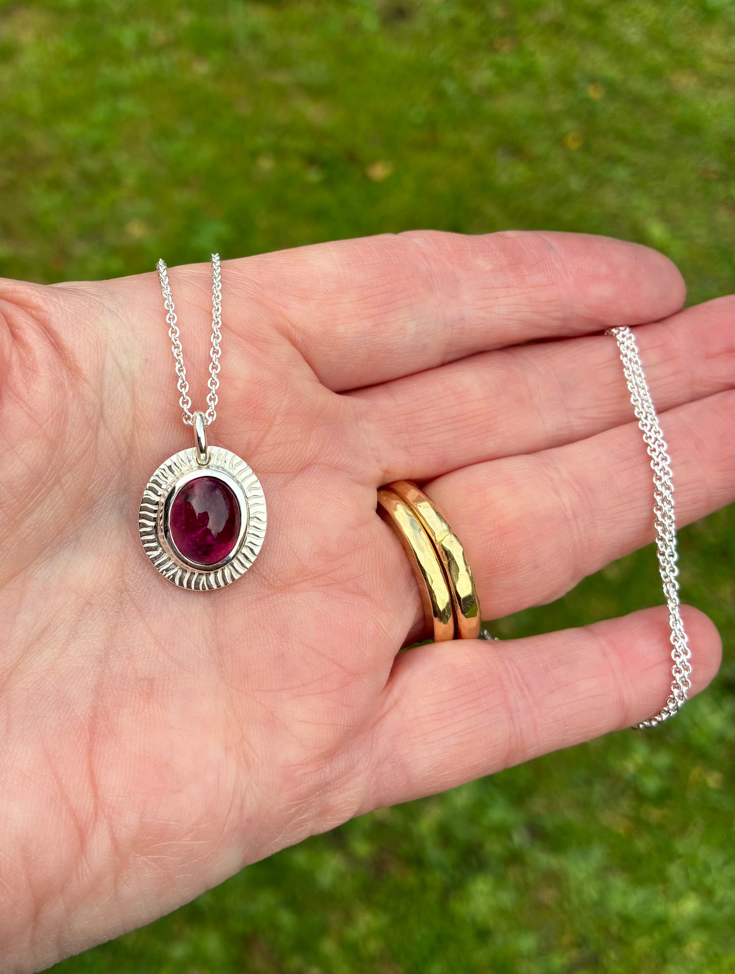 Pendant. Pink Tourmaline.