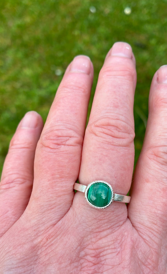 Ring. Malachite 2.
